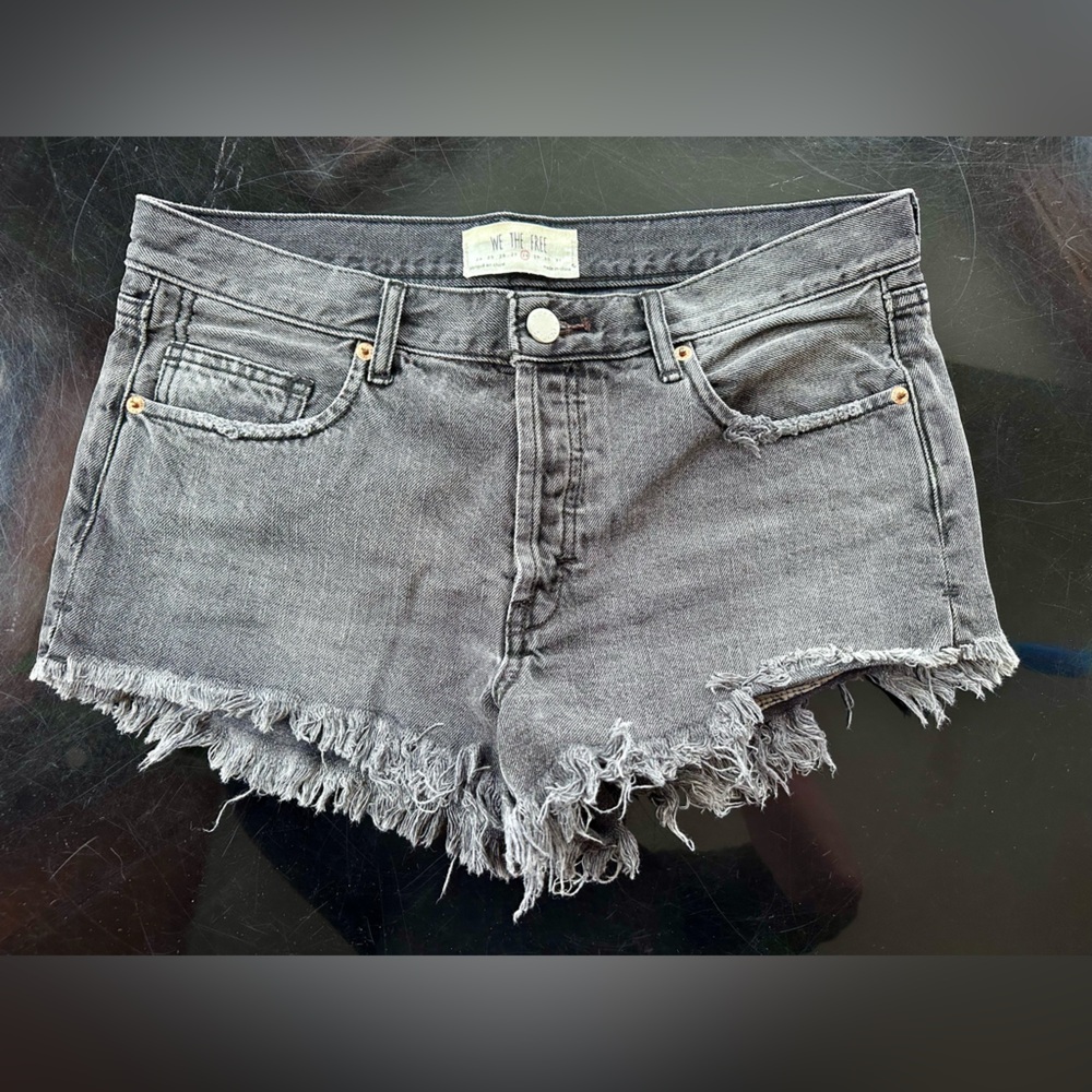 We The Free Charcoal Jean Shorts